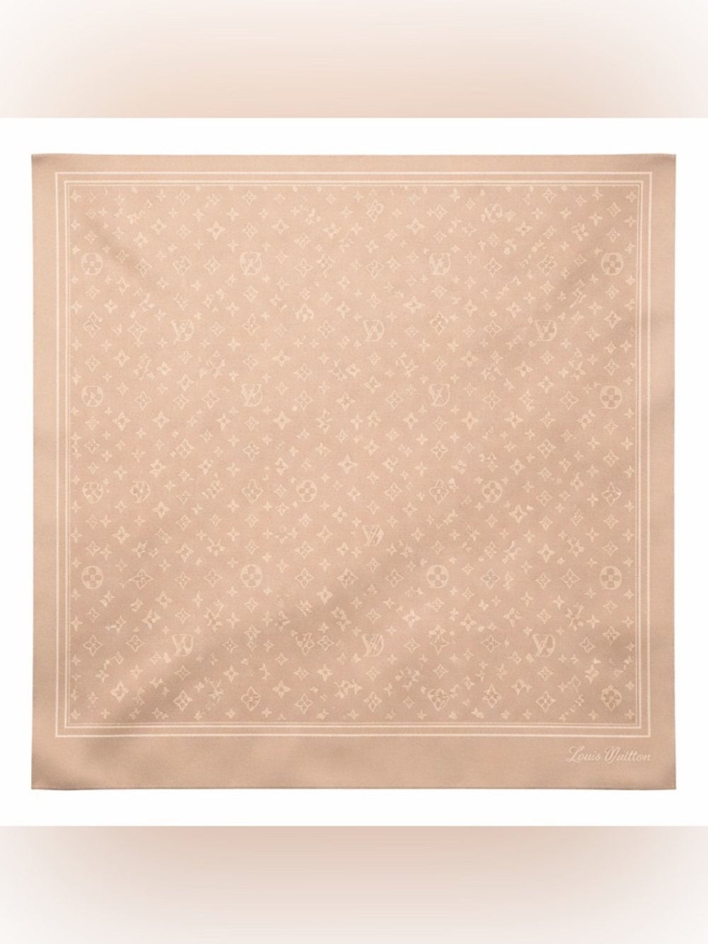 Louis Vuitton luxury vibes light blue monogram scarf 35x35 inch‼️LAST ONE LEFT